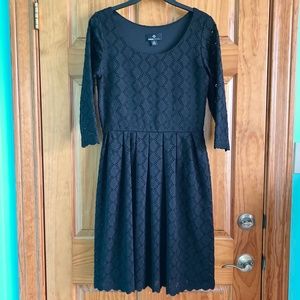Women’s size 8 Ronni Nicole black lacy dress with lining, 3/4 length sle…